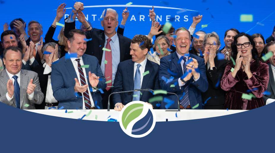 Park Dental Partners leadership celebrate while ringing closing bell at Nasdaq